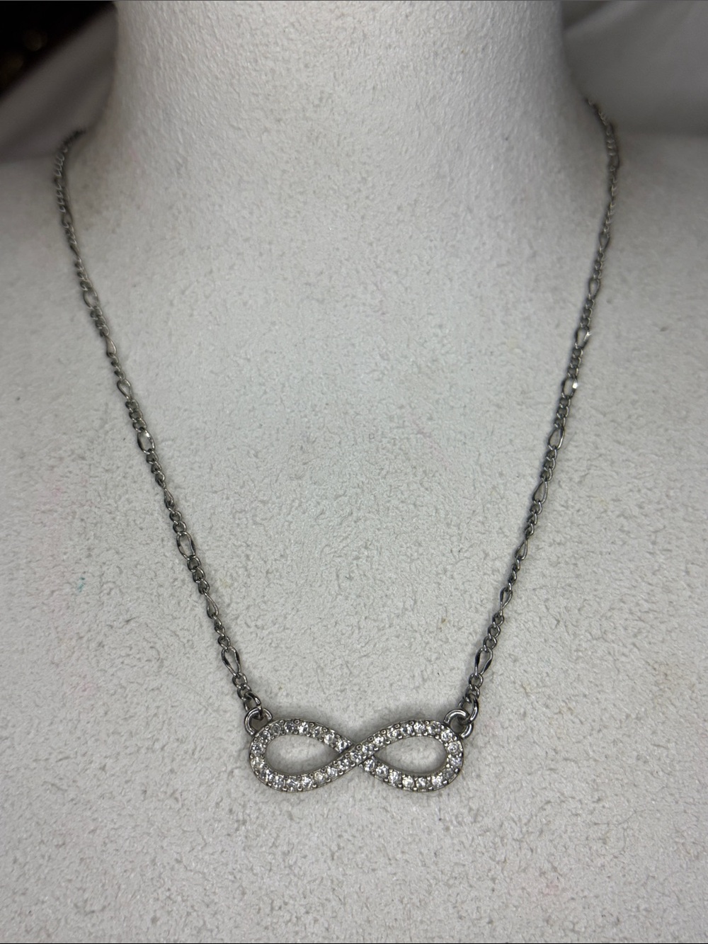 Lia Sophia infinity symbol silver chain dainty necklace